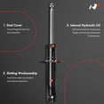 thumbnail image 2 of A-Premium Front Pair (2) Strut Assembly Compatible with Audi A6, A6 Quattro, A7 Quattro, 2012-2018, Driver and Passenger Side, 2 of 6