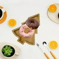 thumbnail image 6 of CUITING 3 Pcs Wooden Christmas Dishes Christmas Tree Serving Plate Tray Shaped Christmas Tree Board for Food Plate for Restaurant Home, 6 of 9
