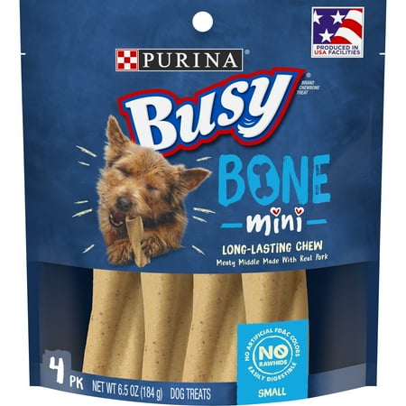 UPC: 0038100128911 | Purina Busy Small Breed Dog Bones Mini 4 ct. Pouch