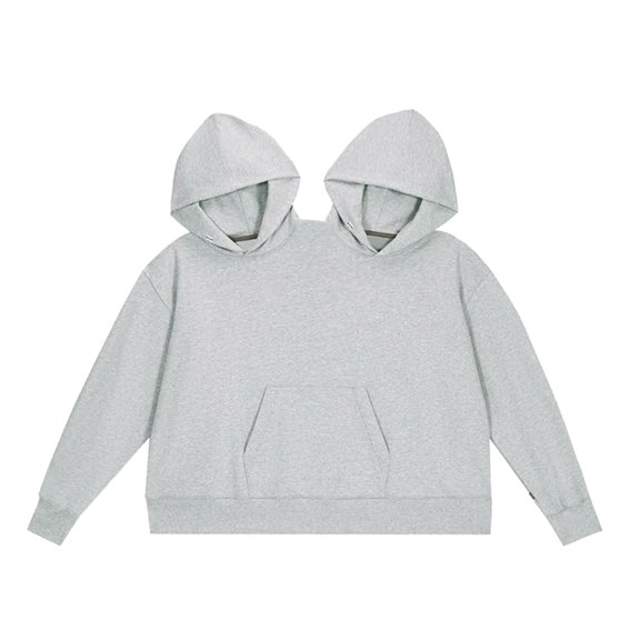 SIEYIO Couple Casual Long Sleeve Sweatshirt Autumn Winter Loose Two Person Pullover Tops with Pockets Streetwear