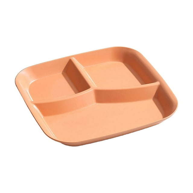 Assiettes Compartimentées pour Adultes 10 Pouces Panneau de Cloison de Contrôle, Convient aux Enfants pour Manger Souper en Paille, Adultes pour Pique-Nique, Assiette Réutilisable Assiettes Jetables