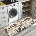 thumbnail image 3 of Beige Chicken Breed Pattern Kitchen Rug Mat,Kitchen Runner Rugs Non Skid Washable,Decorative Kitchen Floor Mats for Kitchen,Sink,Laundry,17"x47.2", 3 of 7