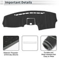 thumbnail image 3 of Unique Bargains Dash Cover for Hyundai Santa Fe 2007-2012 Non-Slip Dashboard Carpet Mat Polyester Silicone Gray, 3 of 7