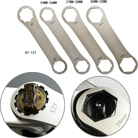 

Convenient and Durable Stainless Steel Front and Rear Wheel Axles Wrench - Mountain Front Fork Repair Tool with Two-Sided Insert - Handy Spanner for Easy Maintenance and Repair of Bicycle