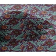 thumbnail image 4 of oneOone Viscose Chiffon Fabric Leaves & Floral Block Print Fabric BTY 42 Inch Wide, 4 of 5
