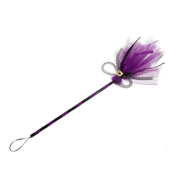 KAKOWELY Escoba de bruja para fiesta de Halloween, accesorio divertido para disfraz de bruja, escoba pequeña