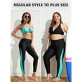 thumbnail image 3 of Alove Plus Size High Waisted Swimming Pants for Women Swim Pants Swim Leggings Swim Tights 1x-3x, 3 of 8