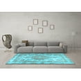 thumbnail image 3 of Ahgly Company Indoor Square Persian Light Blue Traditional Area Rugs, 8' Square, 3 of 4
