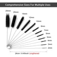 thumbnail image 3 of Bottle Brushes For Cleaning Small Pipe Cleaner Brush Small Brush For Cleaning,Reusable Straw Cleaner Brush,Black, 3 of 5