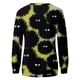 thumbnail image 5 of Sudadera para mujer Otoño Sudaderas Moda Impreso Camiseta suelta Blusa de manga larga Cuello redondo Tops casuales Odeerbi ODB-5, 5 of 5