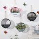 thumbnail image 3 of White Red Macetero colgante pequeño, florero, maceta de Metal con cuerda, colgador de plantas medio redondeado, 3 of 5