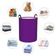 thumbnail image 4 of Fotbe Purple Cesto de Ropa con Asas, Cesto Impermeable de Gran Capacidad, Bolsa de Lavado para Dormitorio, Cesto de Ropa con Ruedas y Asas-Medium, 4 of 6