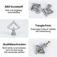thumbnail image 3 of Paquete de 20 tacos para placas de yeso, tacos universales M8 con tornillo de 50 mm, tacos autoperforantes para placas de yeso, tornillos y tacos de mariposa para paredes huecas de placas de yeso de, 3 of 7