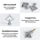 thumbnail image 3 of Paquete de 20 tacos para placas de yeso, tacos universales M8 con tornillo de 50 mm, tacos autoperforantes para placas de yeso, tornillos y tacos de mariposa para paredes huecas de placas de yeso de, 3 of 7