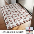 thumbnail image 3 of Red Christmas Car and Flower Pattern Door Rugs,Washable Non Slip Door Mats Indoor,Decorative Door Mats,Entry Mat Indoor for Entrance,Bedroom,Kitchen,Bathroom,20"x32", 3 of 6