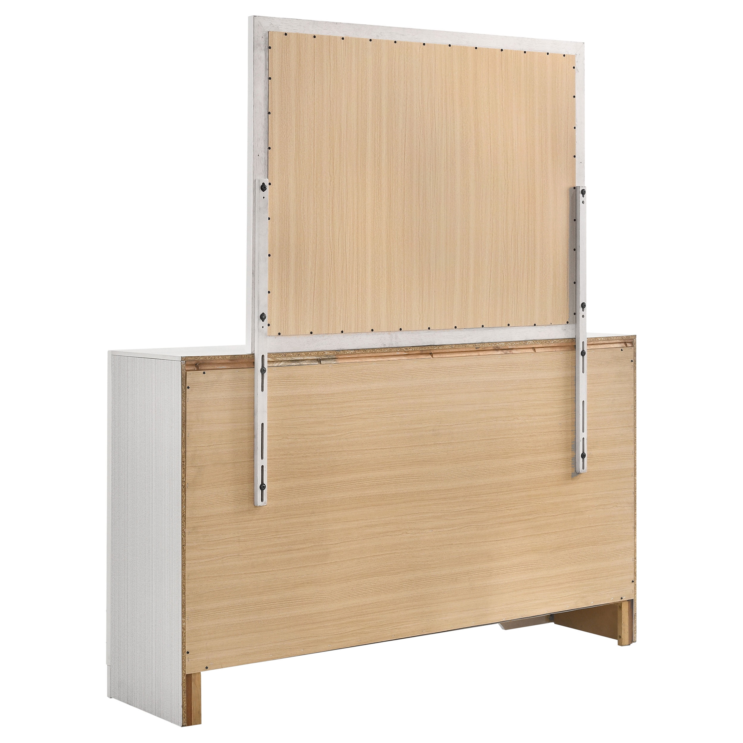 Miranda 9-drawer Dresser with Mirror White