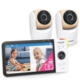 thumbnail image 1 of VTech VM928-2HD Monitor para bebés con pantalla HD de 5 pulgadas y 720p, 2 cámaras, visión gran angular de 110, zoom panorámico, inclinación y control remoto, visión nocturna, alcance de hasta 1000 pi, 1 of 5