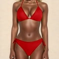 thumbnail image 1 of YOUSNH Maillot de Bain Deux Pièces Grande Taille pour Femmes Rehausseur Bikini Tankinis Rouge TG, 1 of 6