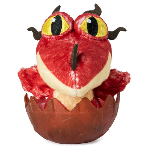 DreamWorks Dragons, Baby Hookfang 3-inch Plush, Cute Collectible Plush Dragon in Egg, for Kids