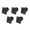 5pcs, variant on Yammee RJ45 Cat6 Panel Mount Connector Adapter RJ45 Female to Female Through Module