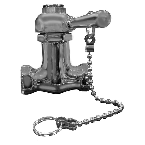 Self-Closing Shower Valve with Pull Chain - 1/2" FIP Brass Outdoor Shower Head - Durable Plated Finish - Spring Loaded Control for Easy Operation