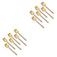 thumbnail image 3 of Toystoory Paquete de 6 cucharas de café de acero inoxidable, postre, Chocolate, leche, cucharillas colgantes de mango largo, cuchara para restaurante en Oro 2piezas Toystoory CBP192818, 3 of 6