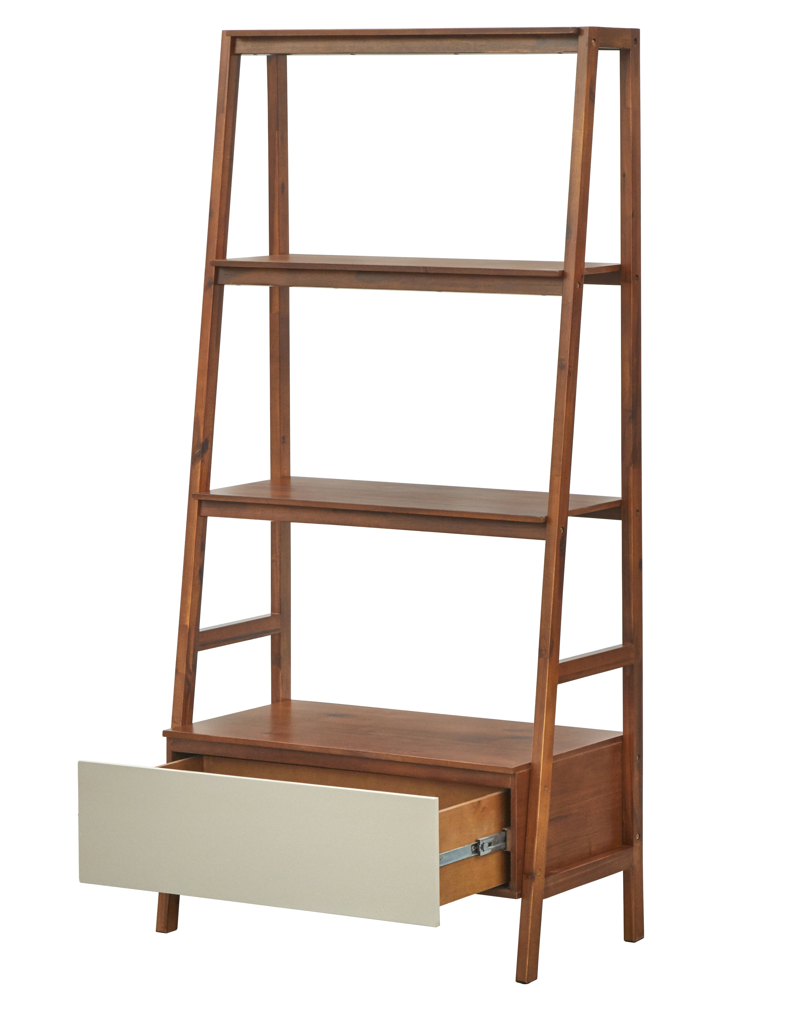 TMS Nordic Ladder Bookshelf, Walnut