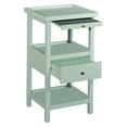 thumbnail image 5 of Palmer Farmhouse 3-Tier Single Drawer End Table with Pullout Tray and Shelf, White, 5 of 5
