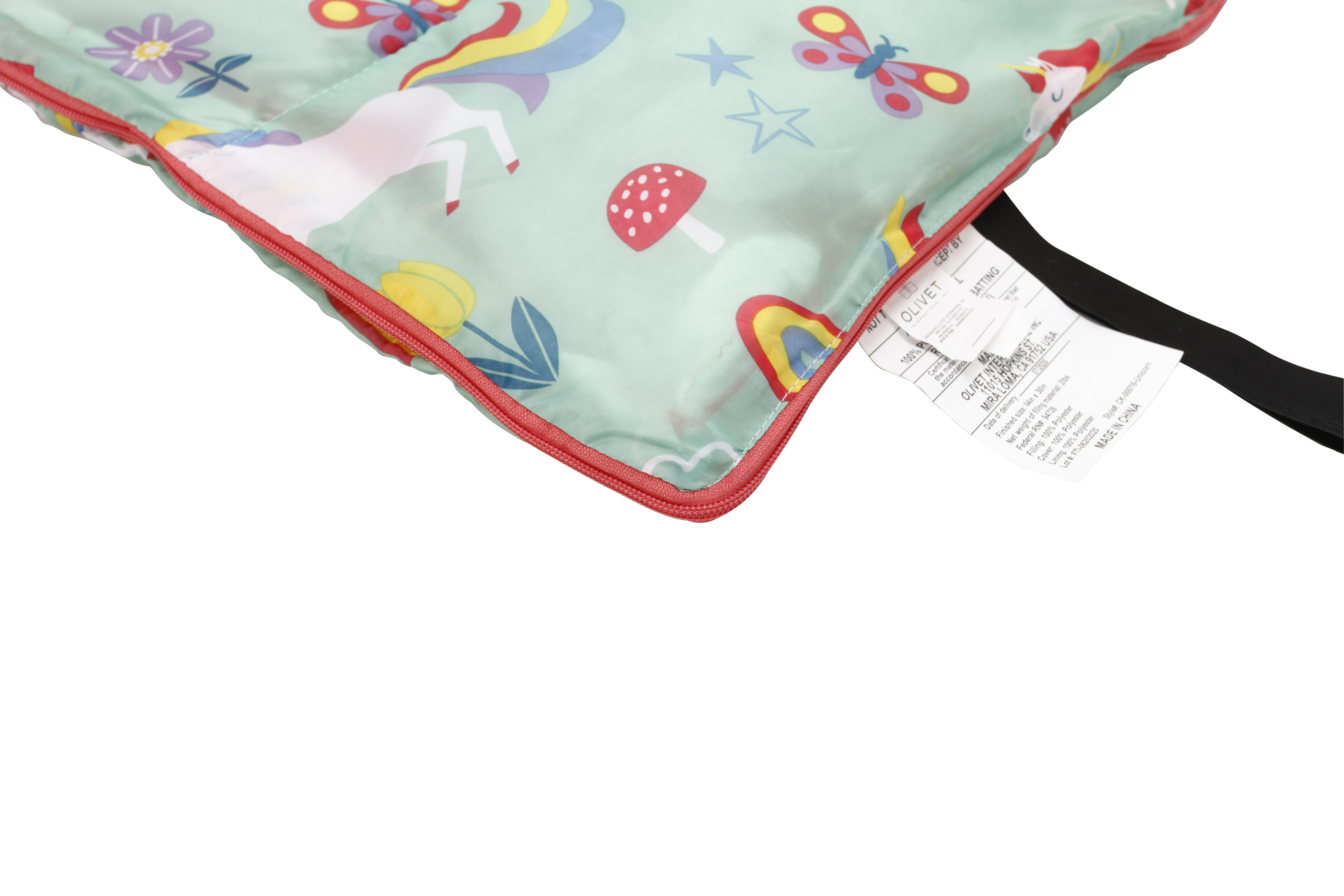 CRCKT Kids Rectangular Sleeping Bag, 50°F, Unicorn Print photo 5