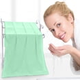 thumbnail image 2 of RoamHome Polyester Hand Towels for Bathroom Cute Bear Embossed Quick Dry Absorbent Face Towel Soft Decorative Towels for Kitchen Spa Solid Color Gift Towel 13.8"x29.5" (Green), 2 of 9