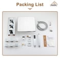thumbnail image 7 of Boyel Living 12 inch Ceiling Mount Shower Head LED Light 3 Function Thermostatic Shower System with 6 Body Jets ,Chrome, 7 of 7