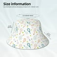 thumbnail image 3 of Xecao Cute Tennis Rackets Print Men and Women Night Reflective Hat Runner Cap Visor Bucket Hat Boonie Cap, 3 of 6