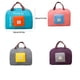 thumbnail image 5 of Yuarrent Bolsa de viaje de tela Oxford, bolsos de mano plegables de gran capacidad, resistentes al desgaste, bolsas de almacenamiento con cremallera, Almacenamiento y organización del hogar Rosado Yuarrent HA077994-02, 5 of 6