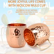 Zap Impex Moscow Mule Copper Mugs Hammered Set of 8 Color: Brown