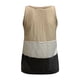 thumbnail image 5 of Puntoco Mujeres Casual Corto Sin Mangas Cuello en V Raya Suelta Camiseta Blusa tops Chaleco Puntoco Puntoco-687, 5 of 6