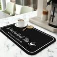 thumbnail image 2 of Coffee Mat 19inx12in,Coffee Bar Mat for Countertops,Absorbent Hide Stain Anti-Slip Coffee Bar Accessories Fit Under Coffee Machine Mat,dish drying mats for kitchen, 2 of 6