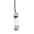 thumbnail image 4 of Collier Urne, Tube en Verre Transparent en Acier Inoxydable Cylindre Scellé Souvenir Cendre, 4 of 5