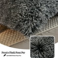 thumbnail image 5 of LIFEREVO Pack of 2 Shaggy Plush Faux Fur Throw Pillow Covers, Fuzzy Decorative Pillow Case, Luxury Home Decor Square Soft Cushion Cover for Sofa Bedroom Car (Ombre Black, 18"x18"), 5 of 6