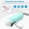 thumbnail image 6 of Keychain Alarm, 130dB Loud Personal Alarm with LED Flashlight Rechargeable Safety Alarm Keychain for Woman Kids Students Girls Elderly Blue 2PCS, 6 of 9