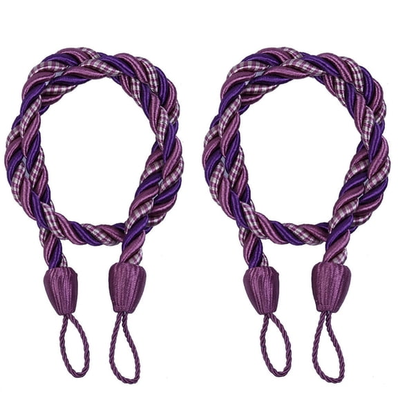 LQCrafK Curtain Tiebacks Clearance Under $5! Curtain Holdbacks, 2PCS Curtain Tie Backs for Curtains, Ropes Tie Backs for Curtain Cord Buckle Tiebacks Tie Backs White