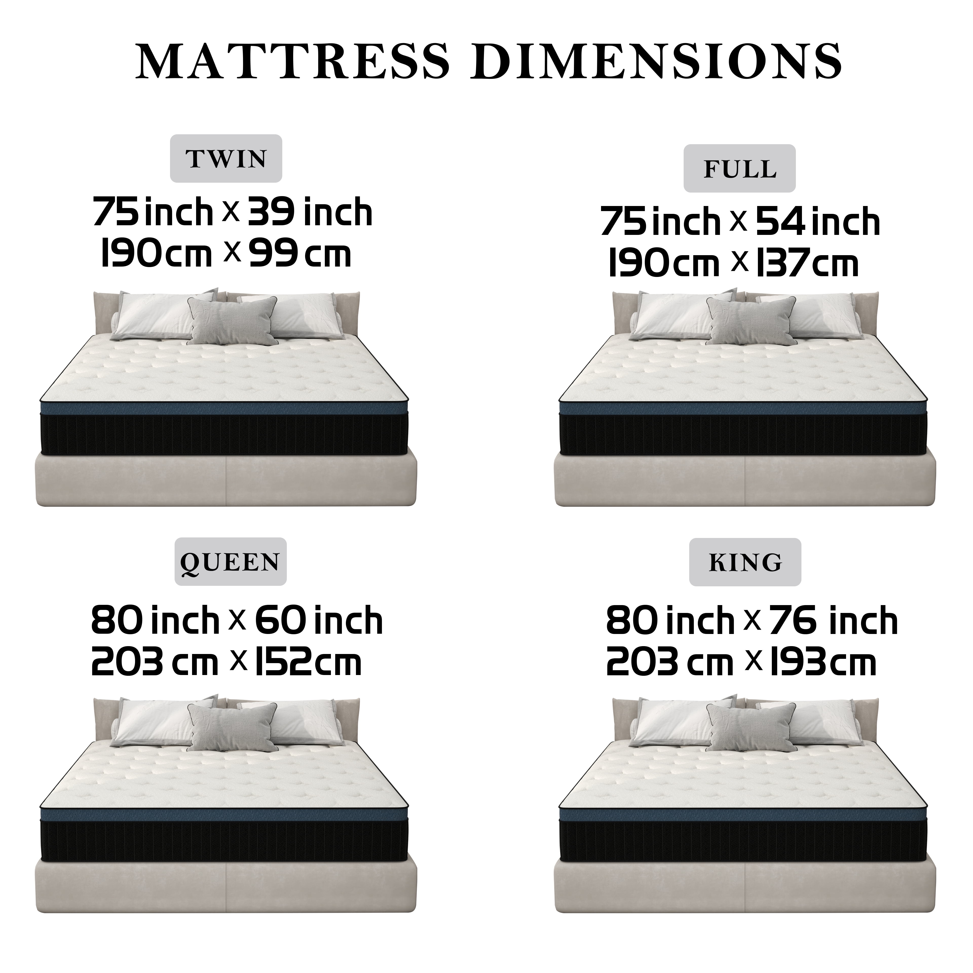 lemontalking 12 Inch Hybrid Mattress In A Box Innerspring And Gel Memory Foam Medium Firm, Twin Mattress