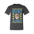 thumbnail image 2 of Wild Bobby, Have a Pretty Pretty Pretty Good Hanukkah Curb Larry, Hanukkah, Men Graphic Tee, Heather Black, 5X-Large, 2 of 4