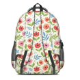 thumbnail image 3 of Pioneer Flower Floral Print Pattern Backpack for School, Cute School Bag with Adjustable Shoulder Straps and Padded Back, 16.9"x12.6"x5.9", 3 of 5