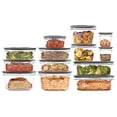 thumbnail image 1 of Rubbermaid 2108373 Premier Contenants de Rangement pour Aliments pour Préparation de Repas, Ensemble de 28 Pcs, Gris, 1 of 4