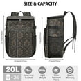 thumbnail image 2 of Spring Floral Wildflower and Butterfly Print Insulated Cooler Backpack - 20L Lightweight & Portable, 2 of 5