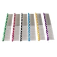 thumbnail image 2 of MasteelfCA Stainless Steel Dog Cat Shedding Comb Pet Grooming Trimming Comb with Different Spaced Teeth (Purple), 2 of 3