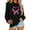 Black, variant on ShiShine Women's Graphic Sweatshirts Breast Cancer Awareness Inspirational Tops Long Sleeve Loose Fit Pullover Shirt