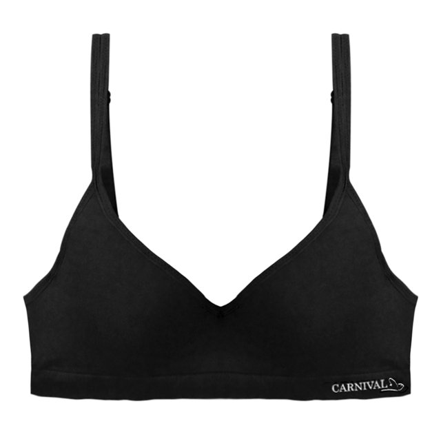 Brasier Carnival para Mujer, sin Costuras Negro Talla 36B