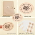 thumbnail image 4 of 180 etiquetas adhesivas para regalo, etiquetas adhesivas de papel recubierto, etiquetas adhesivas con patrón de flores, pegatinas de sellado para sobres, invitaciones de boda, 1,8 x 1,4 x 0,04, 4 of 6