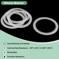 thumbnail image 2 of Uxcell 4-Pack Silicone O-Rings Gasket 2.9 in/72.9mm O-Rings Seal Gasket Fits for OD 3.6 in/91mm Sanitary Pipe Weld Ferrule White, 2 of 6